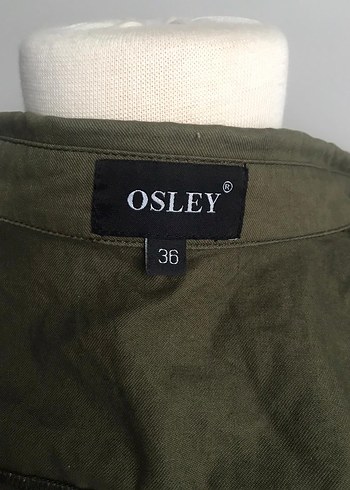 Kadın Haki Kamuflaj Düğmeli Ceket - Görsel 5