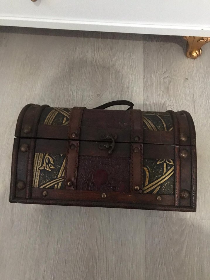 Bordo Yılan Desenli Vintage Erkek Bavulu - Görsel 2