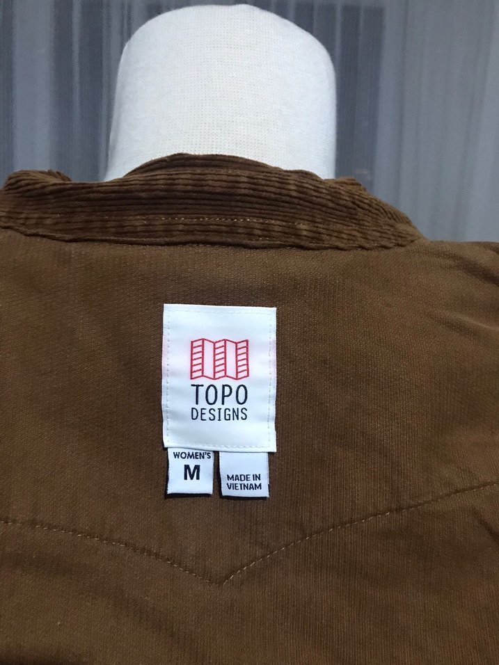 Düğmeli Kahverengi Kadife Gömlek - Görsel 5