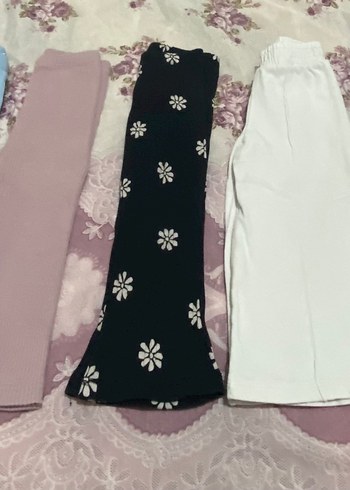 Beyaz Kız Çocuk Tayt - Görsel 2