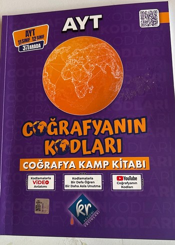AYT Coğrafya Kamp Kitabı Kodlamalı Video Anlatımlı