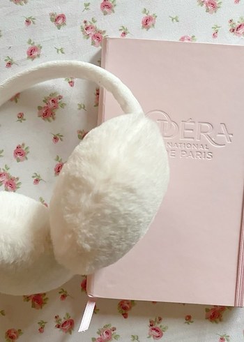 Lolita coquette peluş ısıtıcı kürk kulaklık
