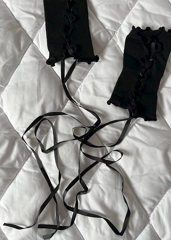 Diğer Siyah bağcıklı ipli eldiven lolita coquette goth grunge