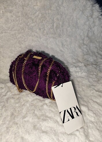 Zara İp Desenli Şık Tasarım Kol Çantasi