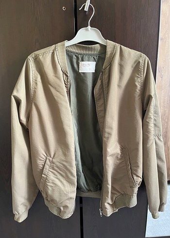Haki renk ceket bomber