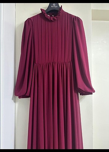38 Beden Bordo Abiye