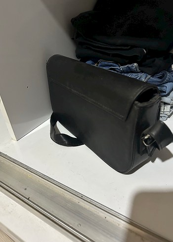 Siyah Deri Çanta - Görsel 2