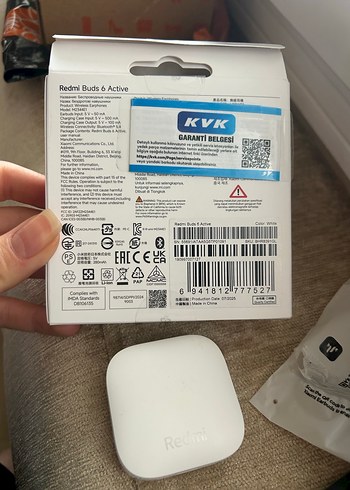 Beyaz Redmi Buds 6 Active Kablosuz Kulaklık - Görsel 2