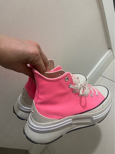 Converse Az kullanılmış orijinal pembe Converse