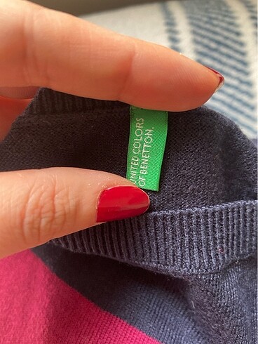 s Beden çeşitli Renk United of colors Benetton orijinal marka kazak