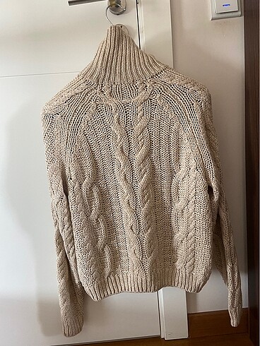 xs Beden camel Renk H&M özel seri basic balıkçı yaka kazak