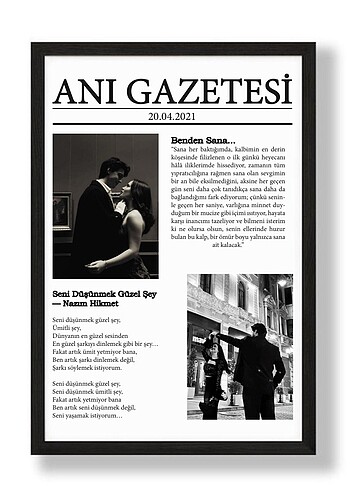 ANI POSTERİ (ÇERÇEVESİZ)