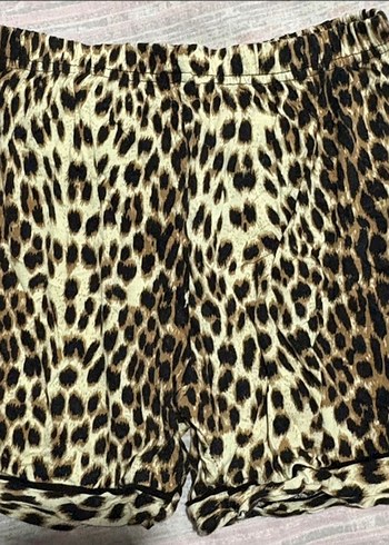 Leopar Desenli Kısa Kollu Kadın Pijama Takımı - Görsel 4