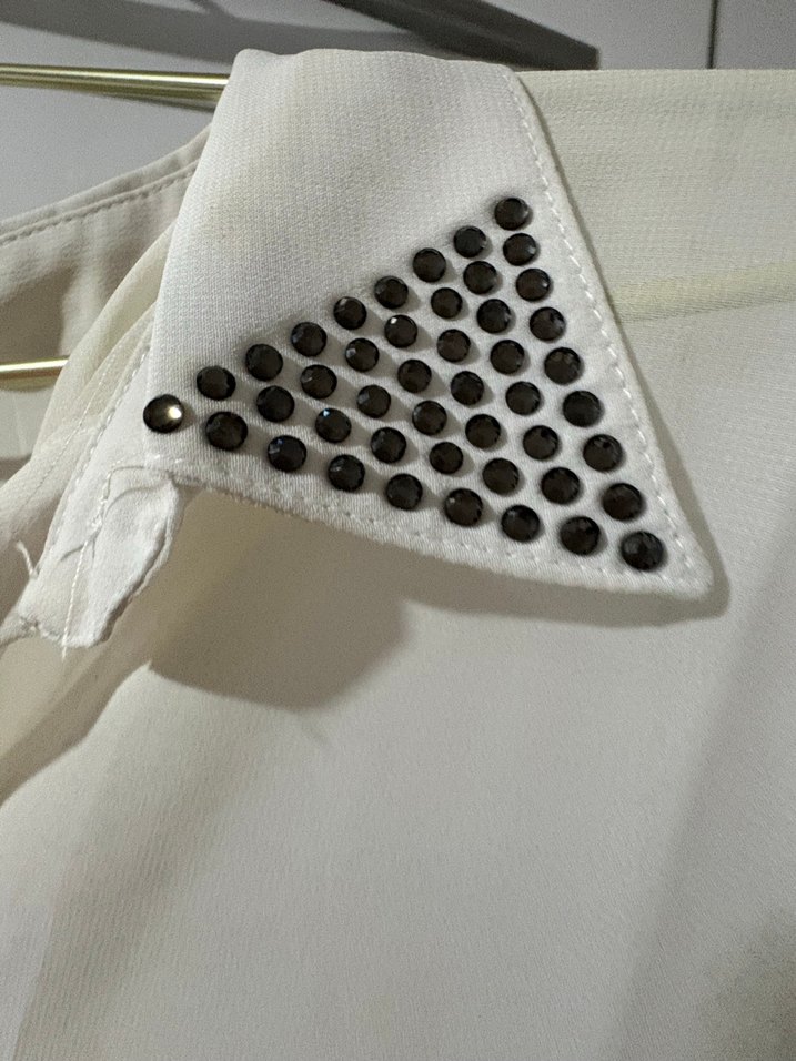 Zebra Desenli Düğmeli Kolsuz Midi Gömlek - Görsel 4