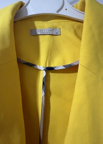 Sarı  Kadın Blazer Ceket - Görsel 4