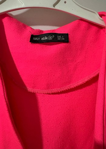 Pembe Kadın Midi Ceket Uzun Kollu - Görsel 3