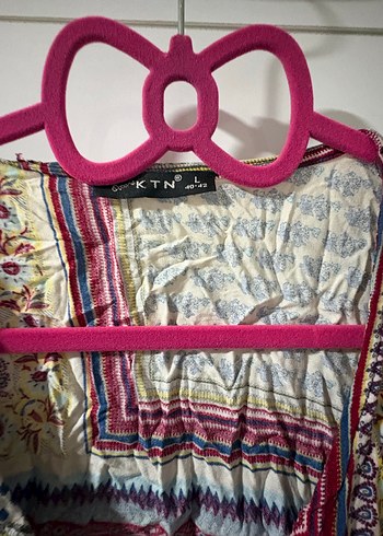 Bohem Çok Renkli Uzun Kollu Bluz - Görsel 3