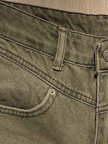 xs Beden haki Renk Vintage Eskitme Jean
