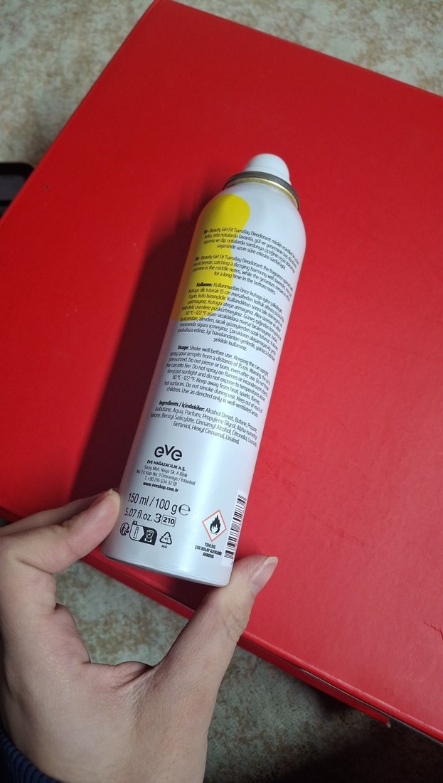 Sarı Kapaklı Kadın Deodorantı - Görsel 3