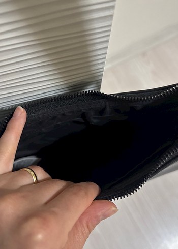 Siyah Minimalist Deri Kadın Çanta - Görsel 2