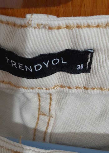 38 Beden Bej Normal Boy Regular Fit Kot Pantolon