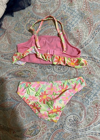 LC Waikiki Renkli Çiçek Desenli Kız Bikini