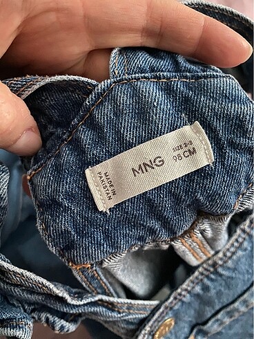 24-36 Ay Beden mavi Renk Unisex kot jean salopet tulum