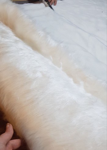 özel ölçü beyaz peluş kumaş