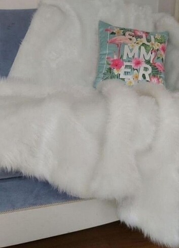 150×50 cm ithal peluş kumaş yatak örtüsü koltuk örtüsü