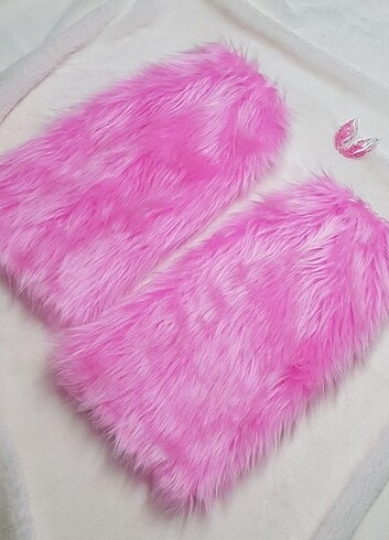 Şeker pembe peluş tozluk 37 cm