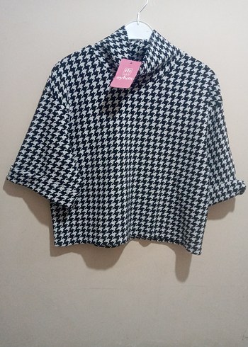 Kısa Kollu Gri Mini Etekli Ofis Takımı - Görsel 2