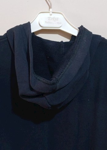 Kapüşonlu Erkek Sweatshirt, Baskılı, Mavi - Görsel 3