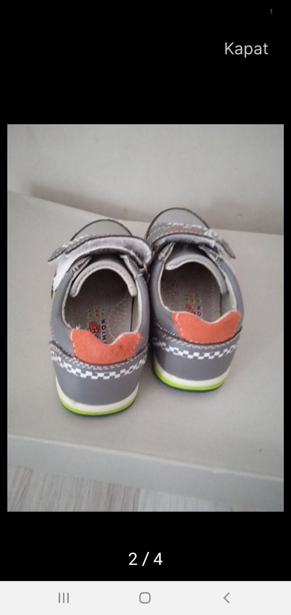 Gri Erkek Bebek İlk Adım Ayakkabısı - Görsel 2
