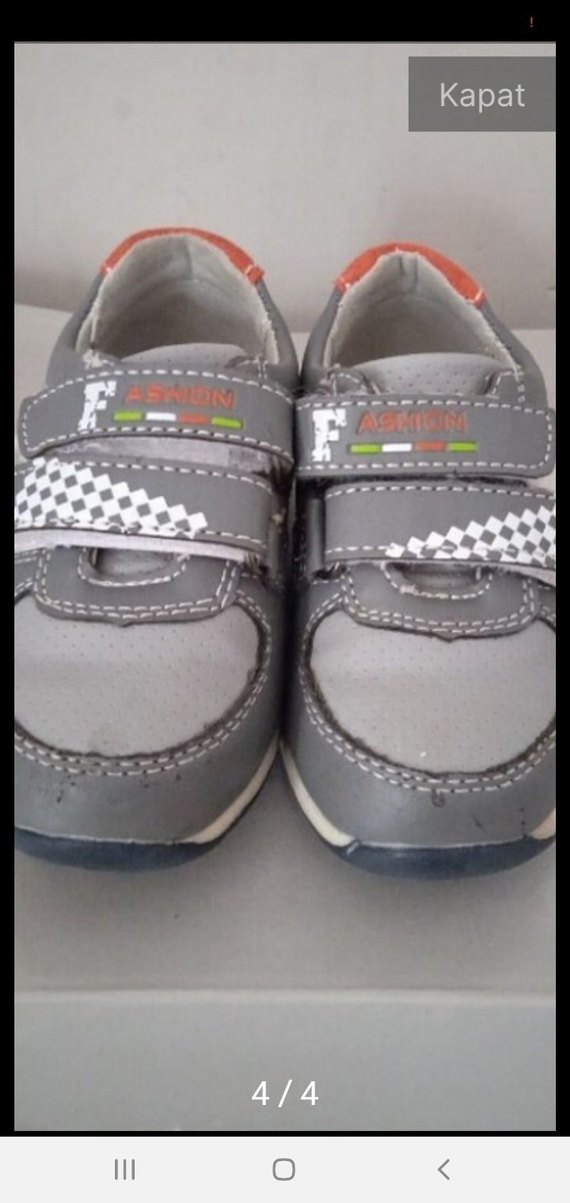 Gri Erkek Bebek İlk Adım Ayakkabısı - Görsel 4