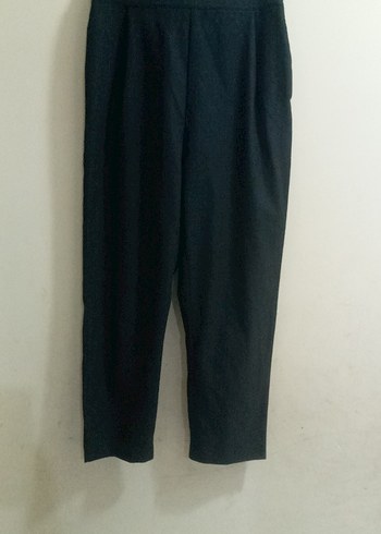 Siyah Kadın Kumaş Pantolon  Boy - Görsel 2