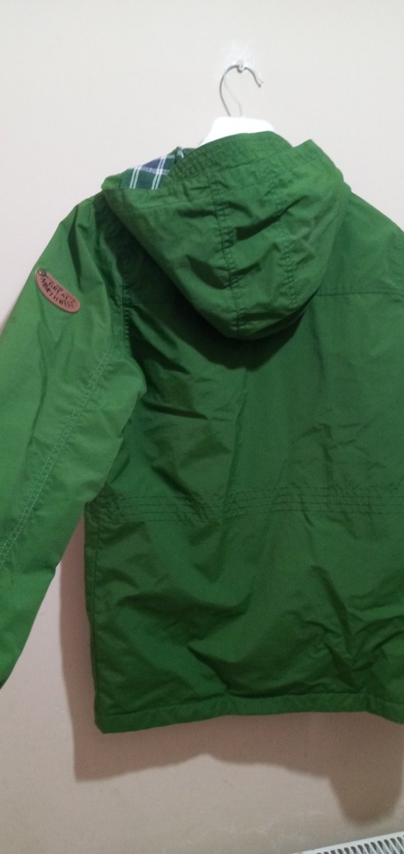 Parlak Yeşil Erkek Çocuk Fermuarlı Ceket - Görsel 5