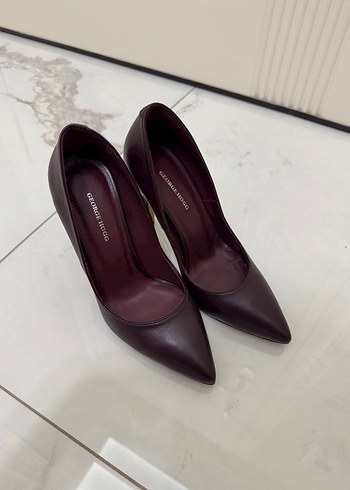 Diğer George Hogg Bordo Stiletto Ayakkabi