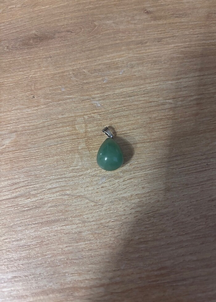 Aventurin taşı doğal kolye ucu - Görsel 2