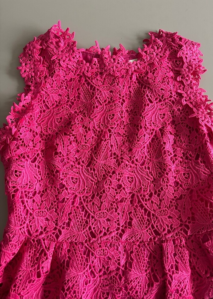 Koton pembe elbise - Görsel 5