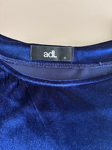 Lacivert kadife elbise adl - Görsel 2