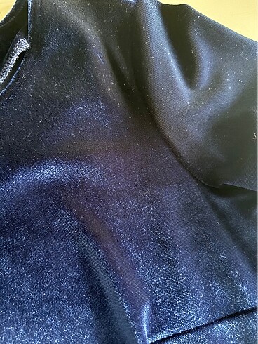 Lacivert kadife elbise adl - Görsel 5