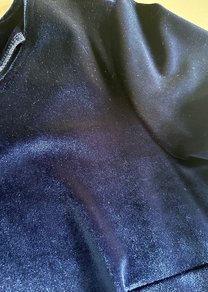 Lacivert kadife elbise adl - Görsel 5