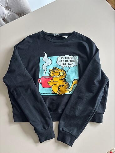 Garfield baskılı sweatshirt