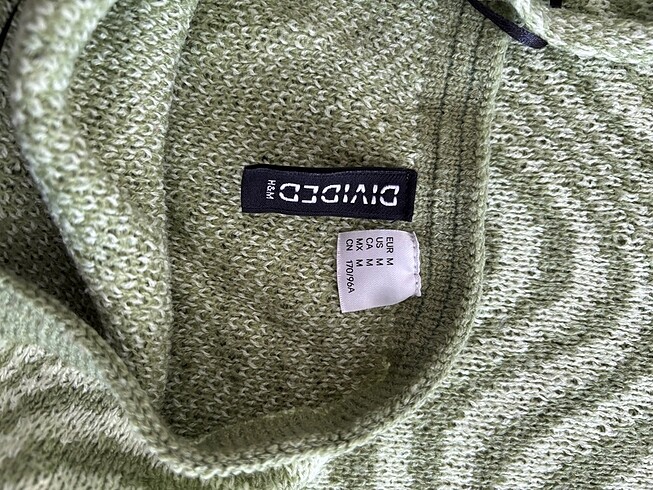 m Beden H&M yeşil vücuda oturan elbise