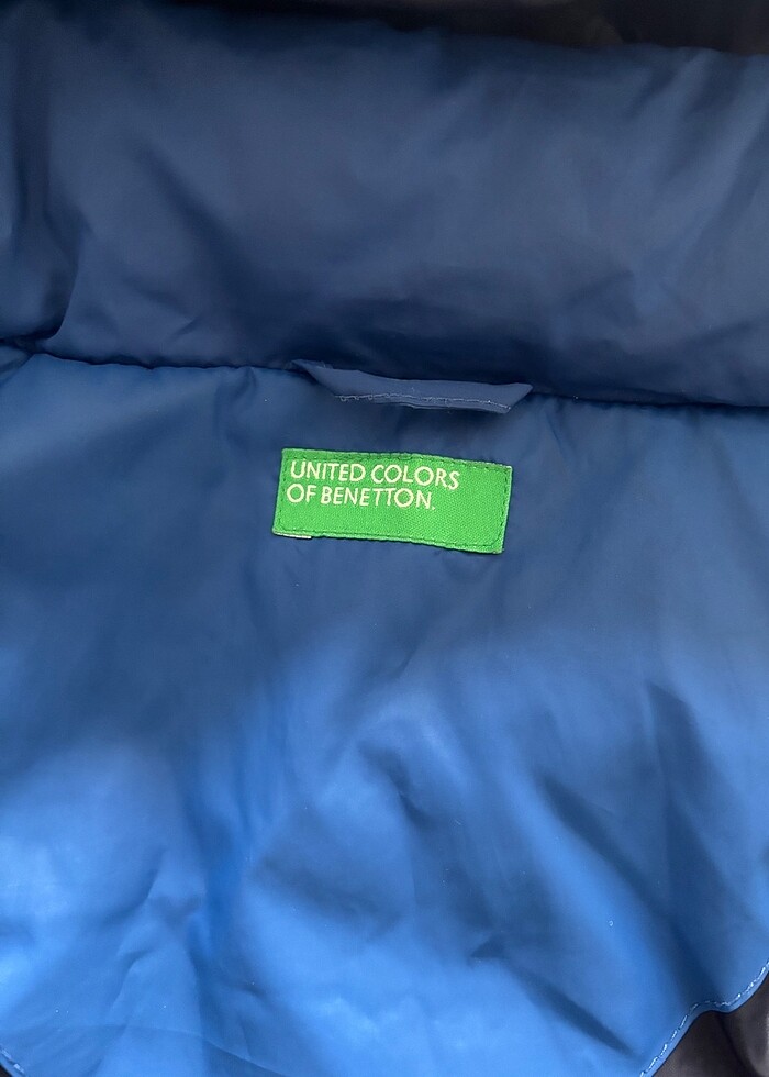 Benetton kız çocuk mavi yelek - Görsel 4