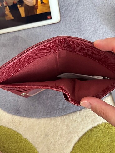 Stradivarius bordo cüzdan - Görsel 5