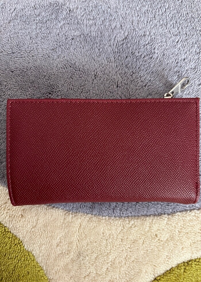 Stradivarius bordo cüzdan - Görsel 3