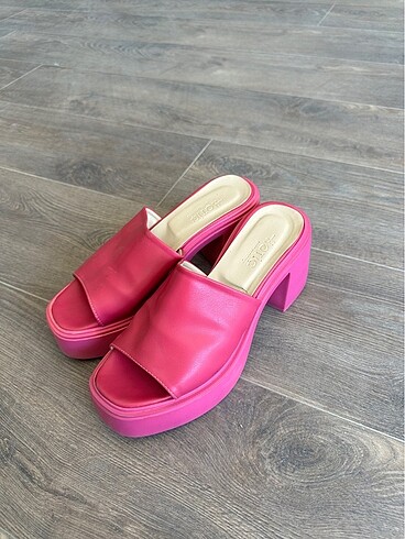 38 Beden pembe Renk Pembe derimod terlik