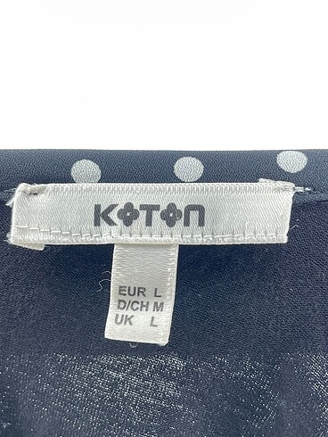 l Beden siyah Renk Koton Bluz %70 İndirimli.