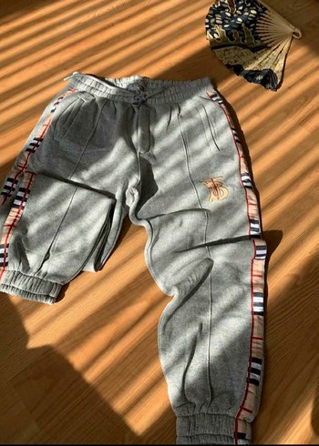 Nakışlı Gri Unisex Eşofman Altı